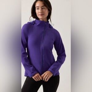 NWT-Athleta Glacier softshell jacket, size small, orig $299, purple